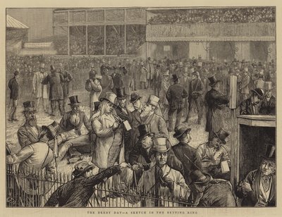 Derbydagen, en skitse i væddemålsringen af Edward Frederick Brewtnall